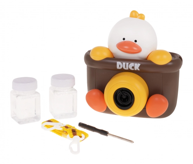 Bubble Camera with Duck for Kids 3+