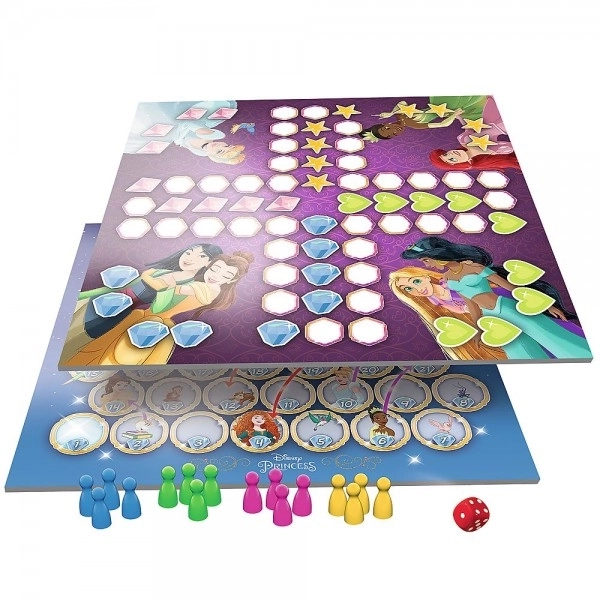 2-in-1 Board Game - Ludo / Snakes and Ladders, Disney Princesses