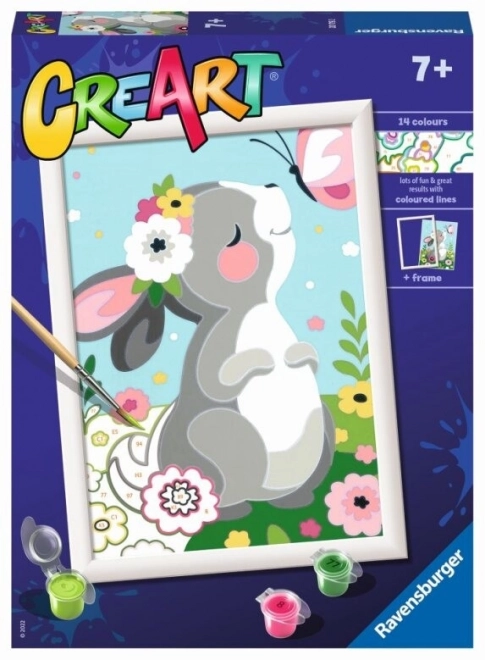 Creart Beautiful Bunny Paint by Numbers Set