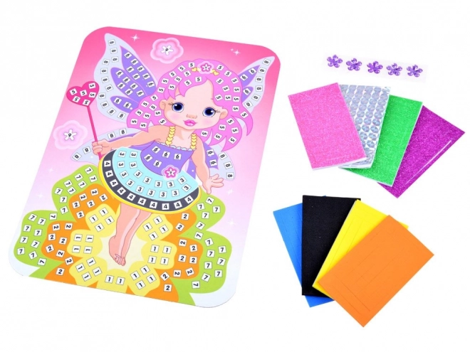 Creative Mosaic Sticker Set Fairy