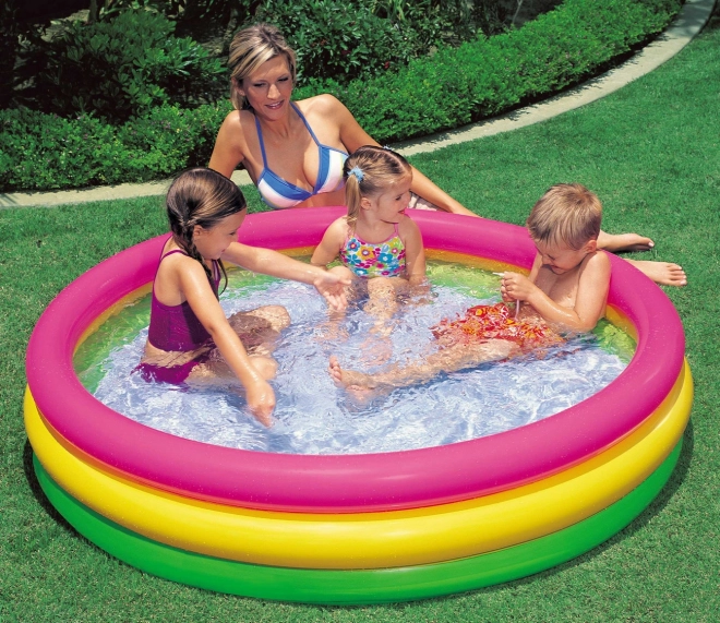 Inflatable Paddling Pool for Children Rainbow