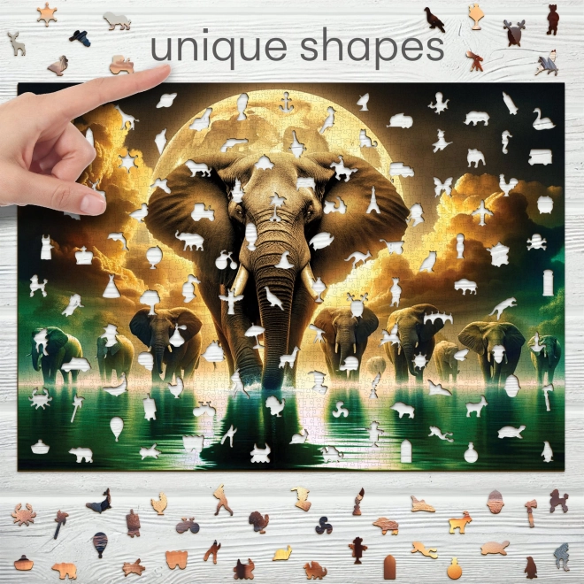 Wooden Puzzle Elephant Dreams 2000 Pieces