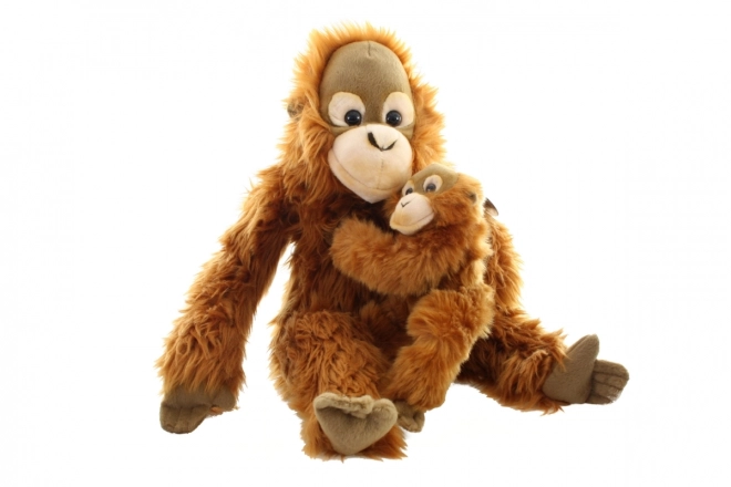 Plush Orangutan with Baby