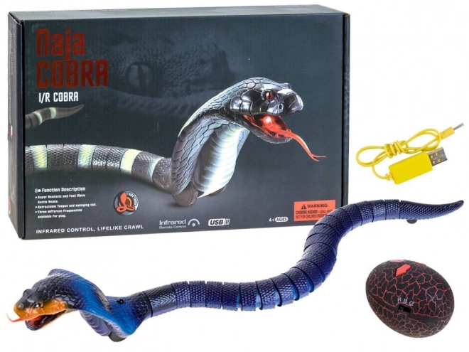 Remote Control Snake Cobra Toy – blue