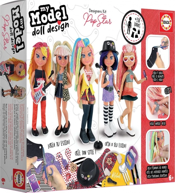 Educa Creative Kit My Model Doll Design: Pop Star