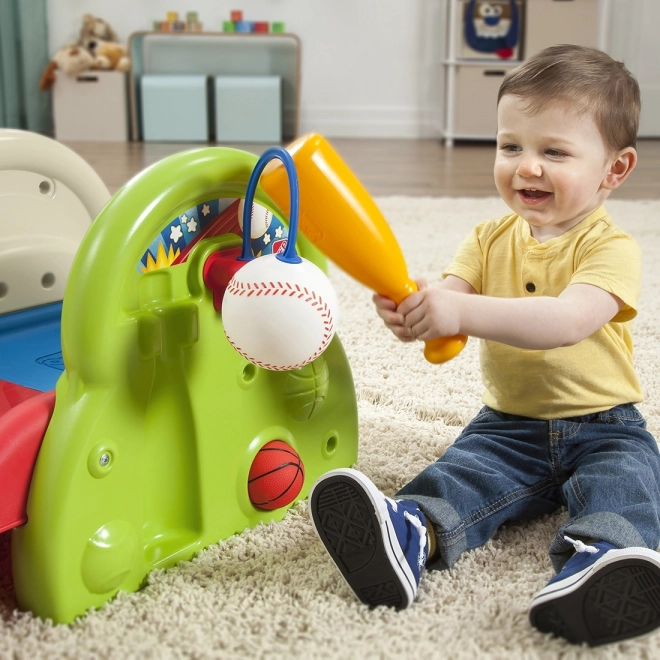 STEP2 Spielzentrum für Kinder mit Rutsche, Basketball und Baseball