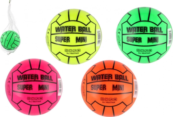 Mini vízilabda 14 cm hálóban – 4 neon szín