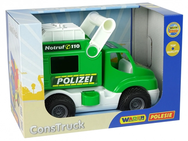 Police Car Toy ConsTruck Green by Polesie