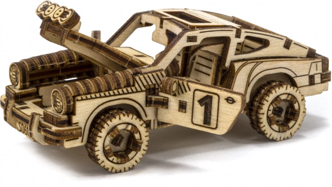 Wooden 3D Puzzle Rally Car Model