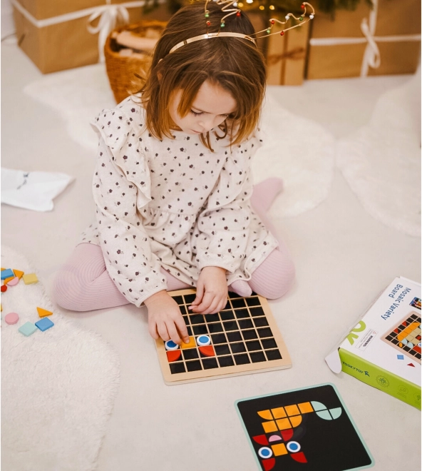 Dřevěná mozaika Tooky Toy Montessori