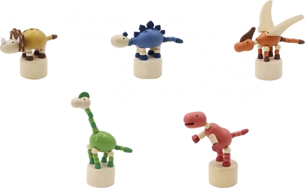 Wooden Push Dinosaur