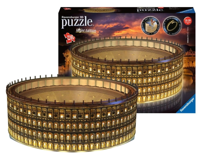 Ravensburger 3D Puzzle Night Edition Colosseum Rome