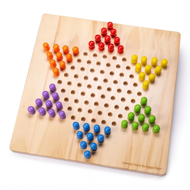 Wooden Halma Game