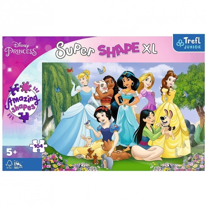 Trefl Disney Princesses In the Garden Super Shape XL Puzzle - 104 Pieces