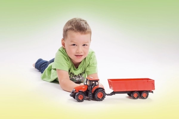 Plastic Tractor Zetor with Trailer