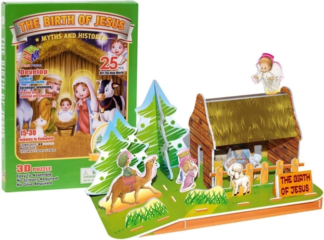 MAGIC PUZZLE 3D slagalica Jaslice u Betlehemu 25 dijelova