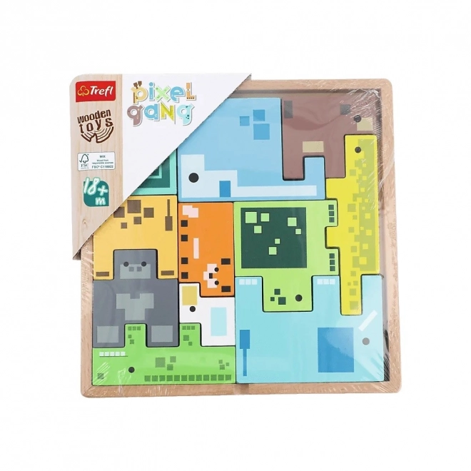 Wooden Animal Puzzle - Pixel Gang