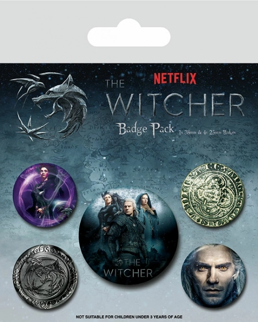 The Witcher Badge Set