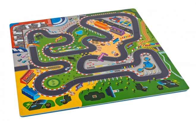 Racing Track Foam Puzzle Mat for Kids 10m+ with Assemble Car