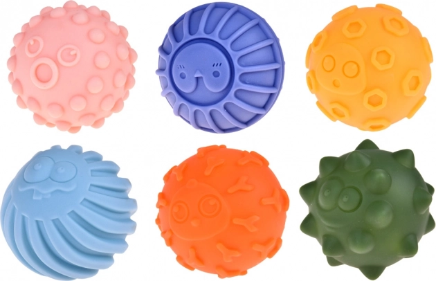 Ballons sensoriels colorés pour enfants, 6 pcs