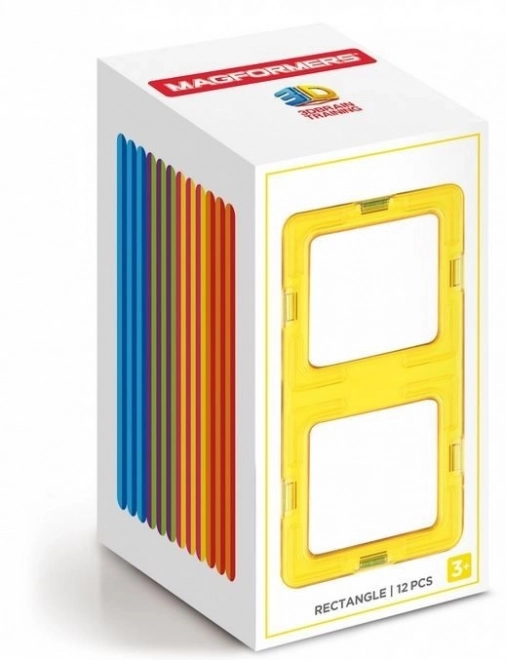 Magnetic Building Blocks Rectangles Set of 12