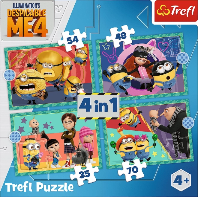 Trefl Puzzle Minions 4-in-1 Set