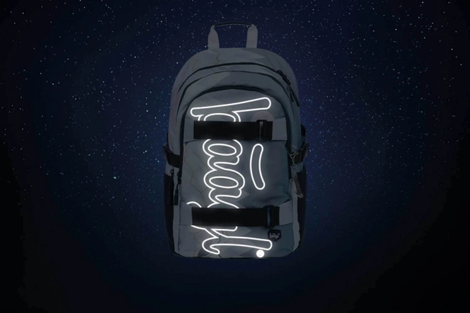 School Backpack Skate Moon