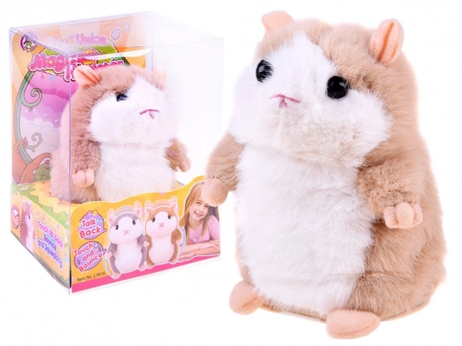 Funny Interactive Talking Hamster Plush Toy – brown