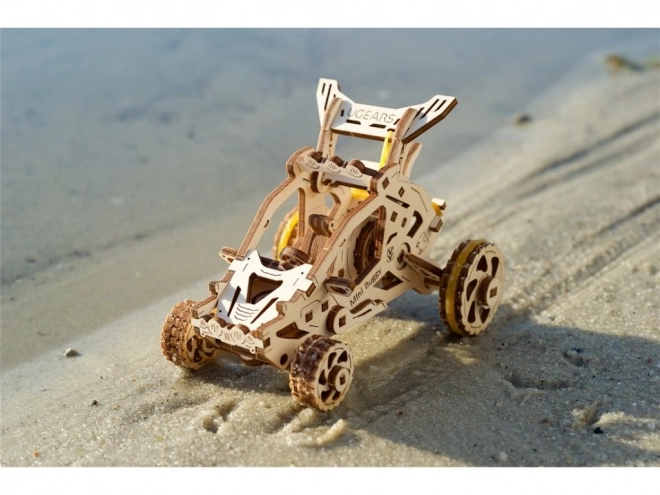 Ugears 3D Wooden Mechanical Puzzle Mini Buggy