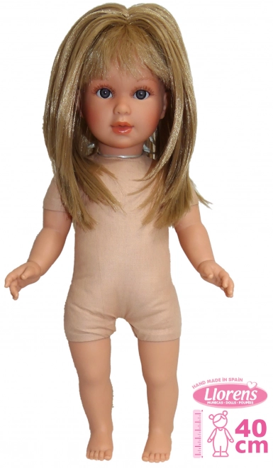 Realistic Doll Carla by Llorens with Soft Cloth Body 40 cm