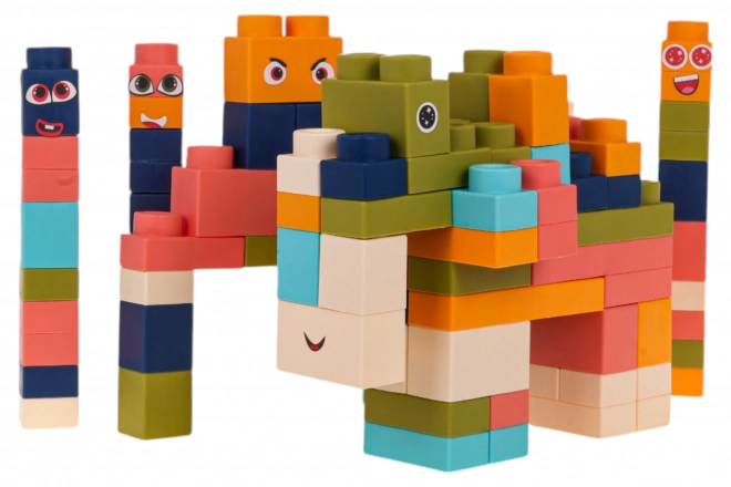 Soft Building Blocks Set 100 Pieces