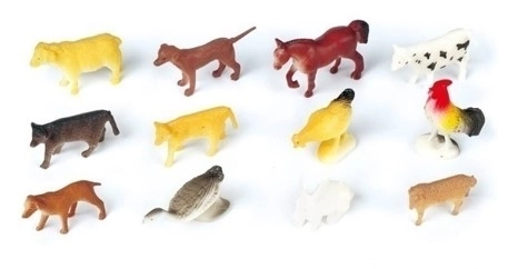 Mini Farm Animal Figures Set