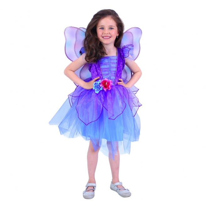 Fairy Violet Costume with Wings for Girls