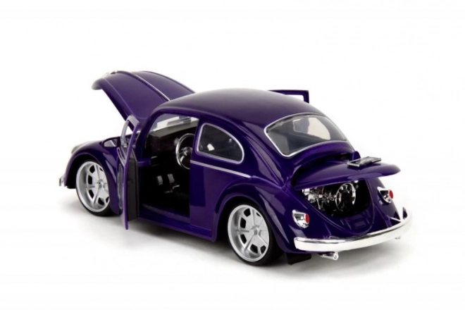 Wednesday Addams VW Beetle Toy with Figure