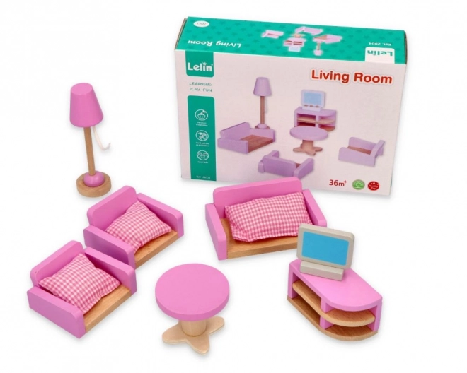 Furniture Set for Dollhouse Living Room