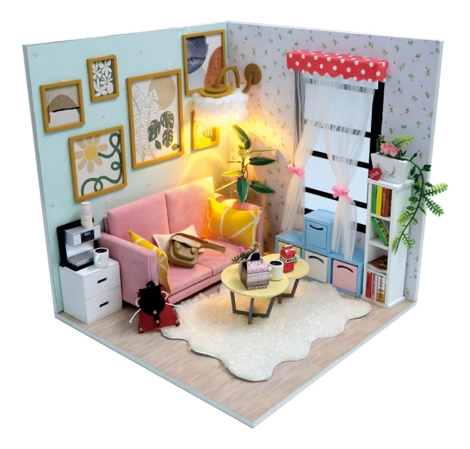 2Kids Toys Miniature Dollhouse Living Room Sunny Ray