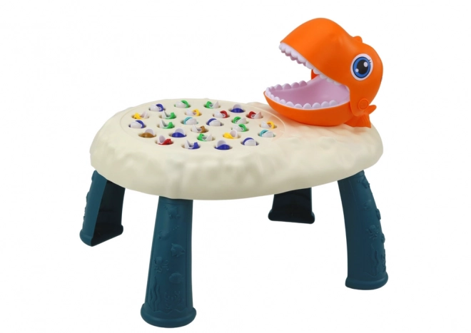 Fishing Game with Dinosaur Table Orange