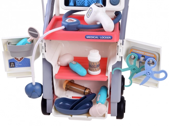 Medical Trolley Set for Little Doctors