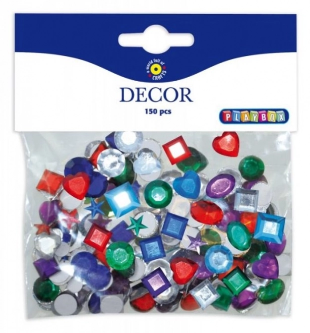 Adhesive Colorful Gemstones Set