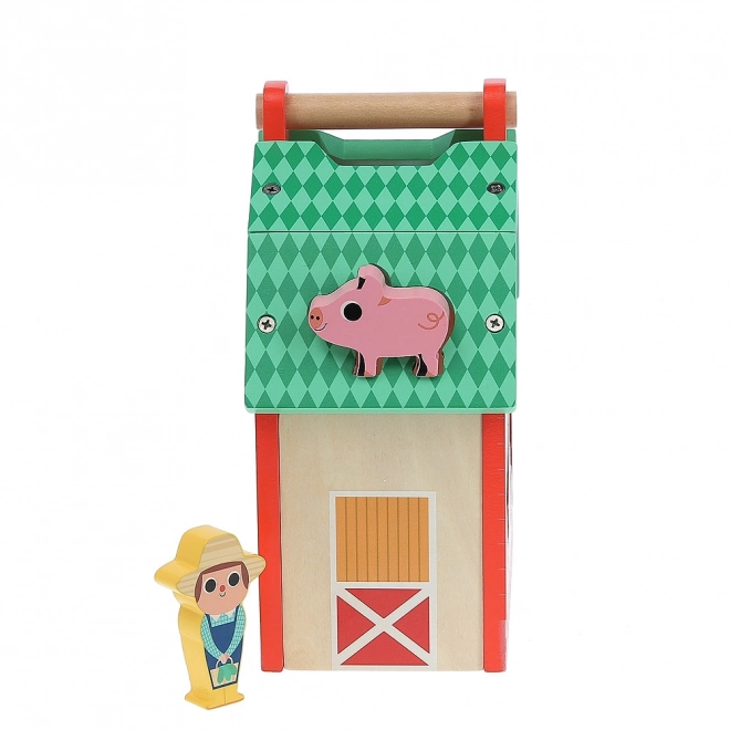 Wooden Farm Animal Sorter by Vilac