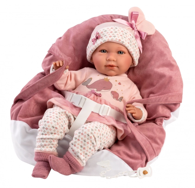 Realistic Newborn Doll with Sounds - 42 cm