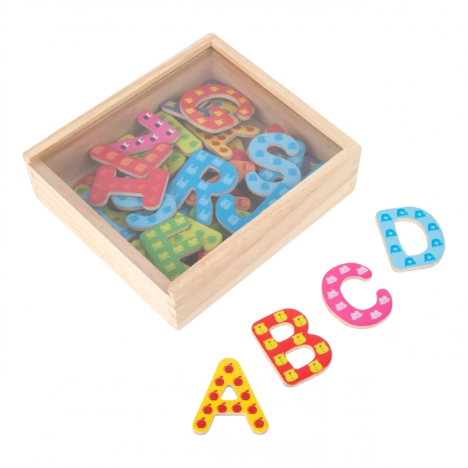 Colorful Wooden Magnetic Letters Set