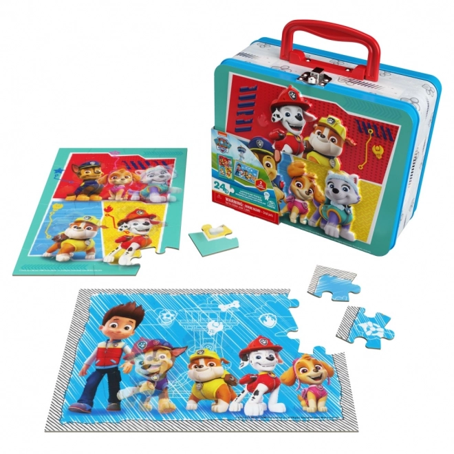 Paw Patrol Puzzle in a Tin Box
