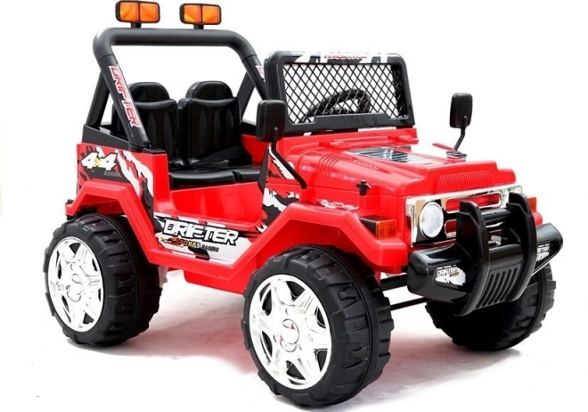 Red Battery-Powered Off-Road Vehicle