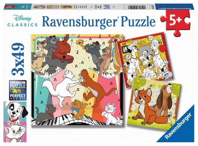 Ravensburger Disney Classics Animals in Good Spirits Puzzle 3x49 Pieces