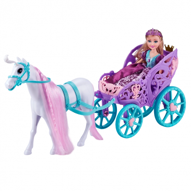 Princess Sparkle Girlz Doll with Horse and Carriage