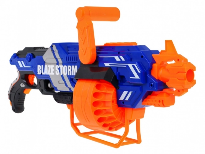 Large Toy Gun Blaze Storm with Foam Darts and Support Handle