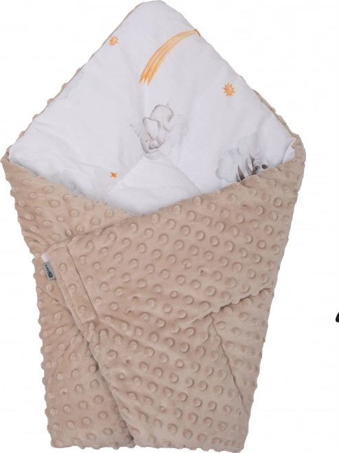 2-in-1 Sleeping Animals Swaddle Blanket