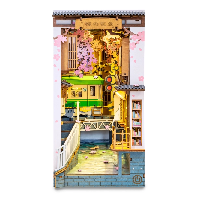 Zarážka na knihy miniatura domečku Sakurová ulička