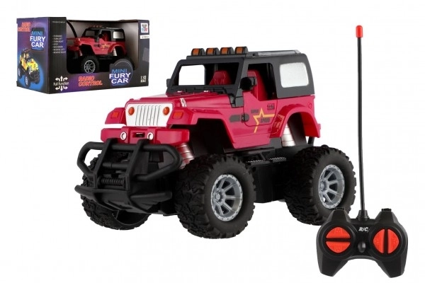 Remote Control Off-Road Car with Light - Pink